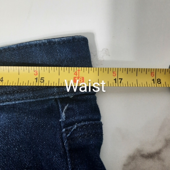 DG2 Diane Gilman Denim Jeans Dark Wash Blue Pull On Size Medium Super Stretch - Picture 8 of 13
